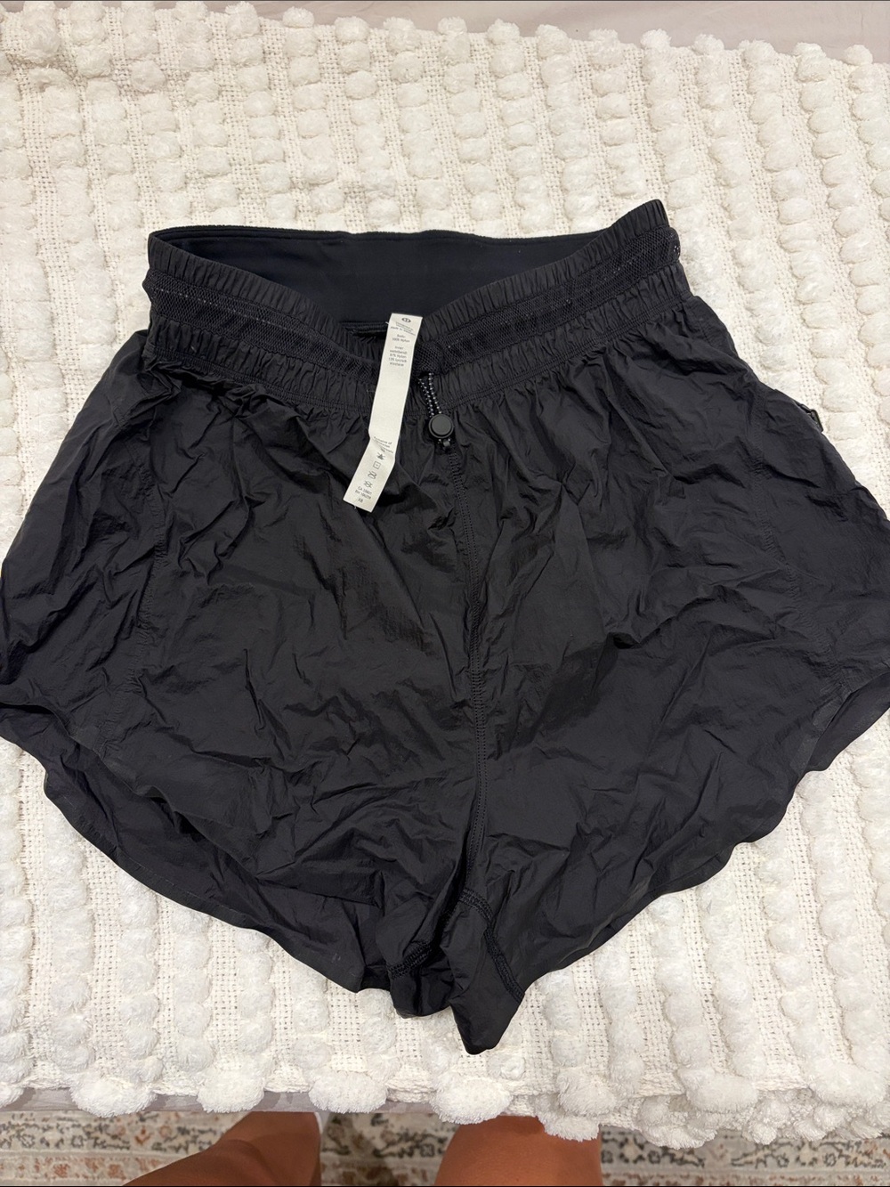 lululemon athletica Black Athletic Shorts with Elastic Waist